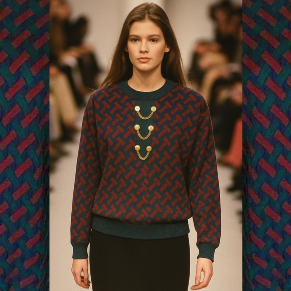 VINTAGE Authentic Alfred Dunner Pullover Crewneck Sweater - Picture 8 of 9